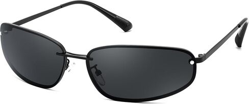 FEISEDY Trendy Y2K Sunglasses for Women Cool Futuristic Retro Metal Style Glasses B4194 in Saudi Arabia