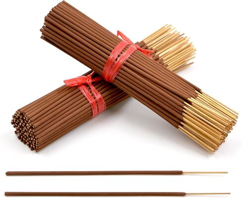 500 Unscented Incense Sticks 7" Short Bulk - 100% Natural Joss and Bamboo Punk Small Blanks - Great for DIY Aromatherapy Incense Making. in Saudi Arabia