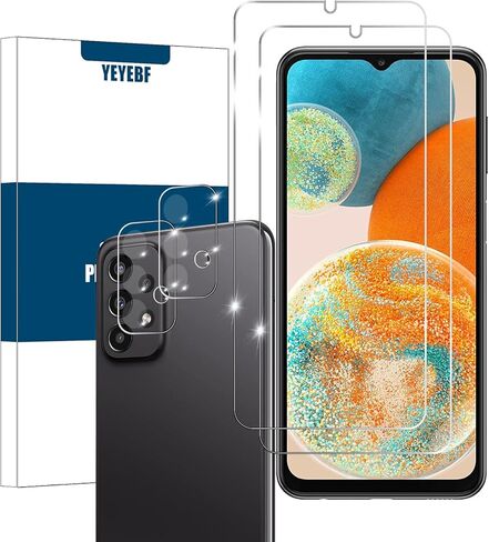 واقي شاشة Galaxy Z Flip 4 5G + واقيات عدسة الكاميرا، [عبوتان + 2] واقي شاشة بتغطية كاملة لهاتف Galaxy Z Flip 4 [صديق للحافظة] [مضاد للكسر] [زجاج ثلاثي الأبعاد] in Kuwait