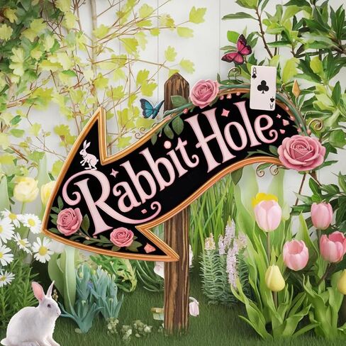 مرحبًا بكم في علامة أسهم اتجاه بلاد العجائب، 10 علامات ديكورات حفلات بلاد العجائب، ديكور في الغرفة لمحبي أليس in Kuwait