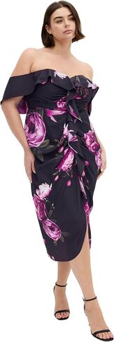 City Chic Women's Plus Size Cocktail Dress - Gina Print in Saudi Arabia