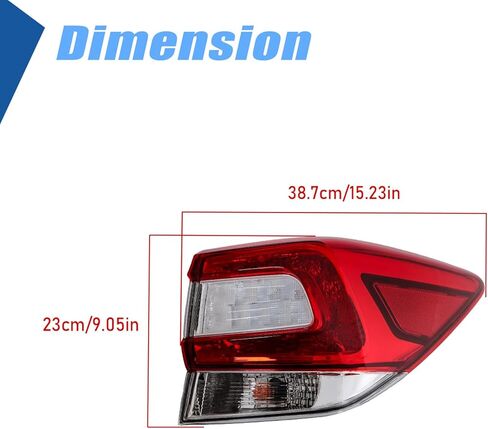 Silscvtt RH الفرامل الخلفية الخلفية الذيل ضوء الجمعية استبدال لسوبارو Crosstrek 2018-2019 سوبارو امبريزا هاتشباك عربة 2017-2019 الجانب الأيمن 84201FL02A SU2805109 in Kuwait