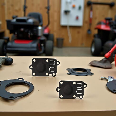 2Pcs Black Carburetor Diaphragm Replaces for Briggs and Stratton 272538 for 3-5 HP Horizontal Pulsa-Jet Engines Lawn Mower Exhaust and Emissions Accessories in Kuwait