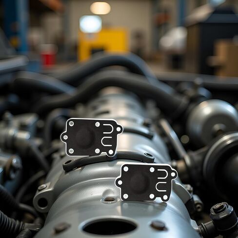 2Pcs Black Carburetor Diaphragm Replaces for Briggs and Stratton 272538 for 3-5 HP Horizontal Pulsa-Jet Engines Lawn Mower Exhaust and Emissions Accessories in Kuwait