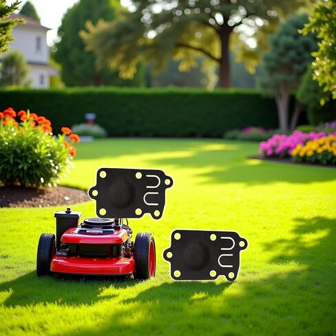 2Pcs Black Carburetor Diaphragm Replaces for Briggs and Stratton 272538 for 3-5 HP Horizontal Pulsa-Jet Engines Lawn Mower Exhaust and Emissions Accessories in Kuwait