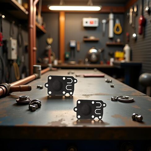 2Pcs Black Carburetor Diaphragm Replaces for Briggs and Stratton 272538 for 3-5 HP Horizontal Pulsa-Jet Engines Lawn Mower Exhaust and Emissions Accessories in Kuwait