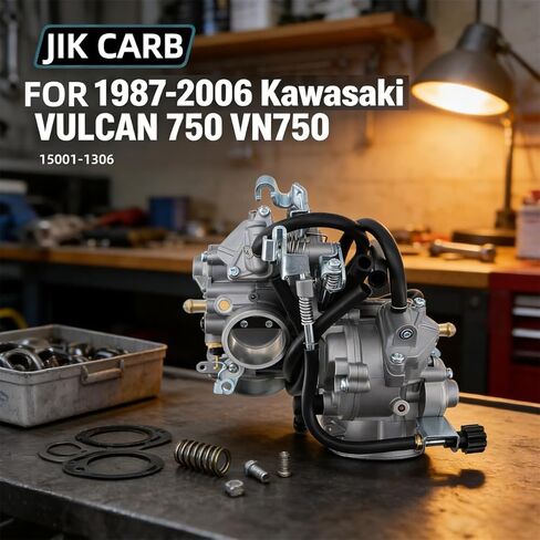 JIK Carb Carburetor Compatible with Kawasaki Vulcan 750 VN750A 1987-2006 in Saudi Arabia