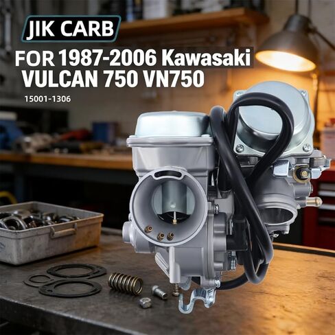 JIK Carb Carburetor Compatible with Kawasaki Vulcan 750 VN750A 1987-2006 in Saudi Arabia