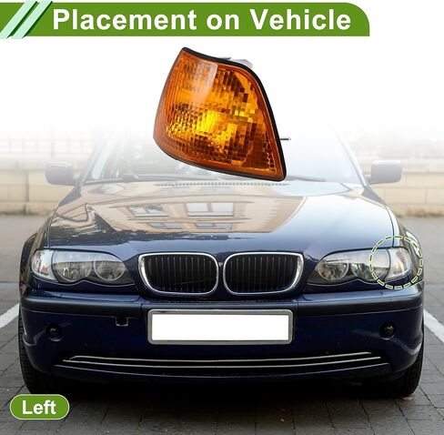 No.63138353279 Corner Signal Light Cover for BMW 3 Series 1992-1998 Waterproof Yellow Corner Light Lamp Lens Plastic 1 Pc in Saudi Arabia