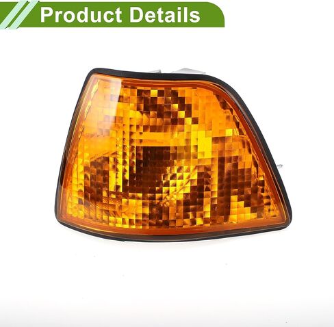 No.63138353279 Corner Signal Light Cover for BMW 3 Series 1992-1998 Waterproof Yellow Corner Light Lamp Lens Plastic 1 Pc in Saudi Arabia