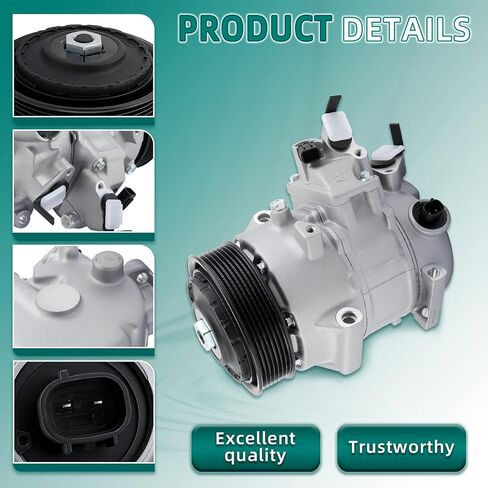AUTOKAY AC Compressor for Toyota Camry Sienna Rav4 11-17 Replaces 8831008080 8831008081 8831008082 8831008083 158367 157367 8831042333 in Saudi Arabia