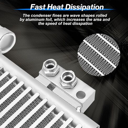 Air Conditioning A/C Condenser Compatible with 2011-2021 Jeep Grand Cherokee & 2011-2021 Dodge Durango, Replace# 55038003AE in Saudi Arabia