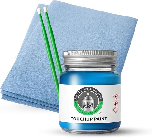 ERA Paints - 27B - Winning Blue Metallic for MAZDA Exact OEM Color Match Automotive Touch Up Paint for Cars - Scratch & Chip Repair for Metal & Plastic - Basic Kit - Made in USA in Kuwait