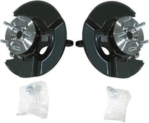 2PCS Front Left & right side Steering Knuckles & Wheel Hub Bearings Assembly for Honda Pilot 2003-2004 698-480 698-481 in Kuwait