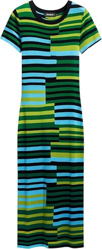 Desigual Women's Striped Long Dress in Saudi Arabia
