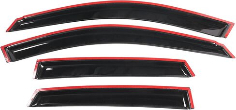 FREEMOTOR802 Tape-on Window Deflectors Fits 2008-2011 Subaru Impreza & 2008-2014 Subaru WRX & WRX STI, Rain Guards Side Window Visors Wind Deflectors Vent Visors Smoke Tinted Acrylic 4 Pieces in Saudi Arabia