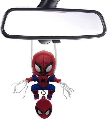 Swing Spider Car Accessory, Rear View Mirror Hanging Decor, Cool Car Accessories for Office, Home, Birthday, Funny Gift (F) in Saudi Arabia