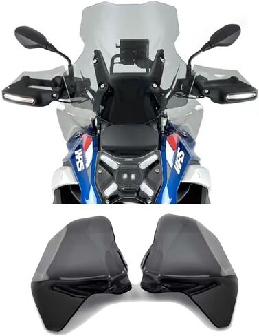 لـ R1300GS R 1300 GS R1300 GS 2024 2023 دراجة نارية الزجاج الأمامي الجانب سبويلر ثنائي انحراف لوحة قمرة القيادة غطاء هدية انحراف الجانب الزجاج الأمامي (رمادي فاتح) in Saudi Arabia