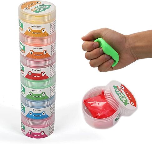 Exercise Putty - Therapy Putty - Play Putty for Kids (4 Pack, 1.8-oz Each) Hand Exercise Rehabilitation, Stress and Anxiety Relief, Increase fine Motor Skills and Finger Strength. - CLOUD PUTTY in Kuwait