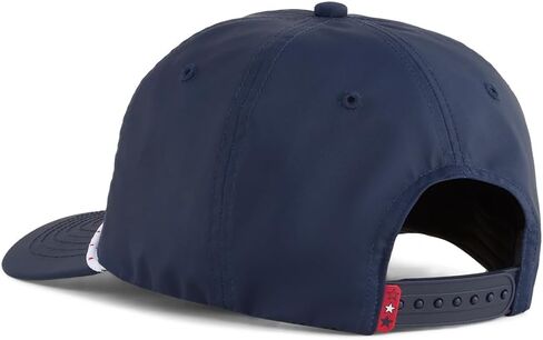 PUMA Golf Pars and Stripes 5 Panel Hat Deep Navy/White Glow in Saudi Arabia