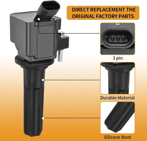 6 Packs UF497 Ignition Coil Packs with Spark Plugs Compatible with Buick Rainier 4.2L Chevrolet Colorado/Trailblazer for GMC Canyon/Envoy 2.9 3.7L 4.2L 2006 2007# 12619472 12496547 12496574 in Kuwait