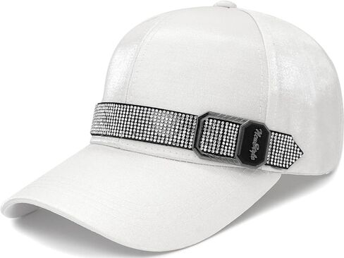 المرأة حجر الراين قبعة بيسبول لامعة بلينغ القبعات قابل للتعديل قبعة الشمس in Kuwait