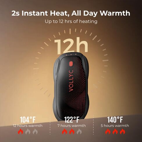 تدفئة اليد المغناطيسية القابلة لإعادة الشحن، 2 حزمة، المحمولة على شكل سيارة كهربائية لتدفئة اليد في الهواء الطلق، والصيد، والتخييم، والجولف، والمشي لمسافات طويلة، والسفر، وهدايا للرجال والنساء كملحقات الصيد أو معدات التخييم in Kuwait