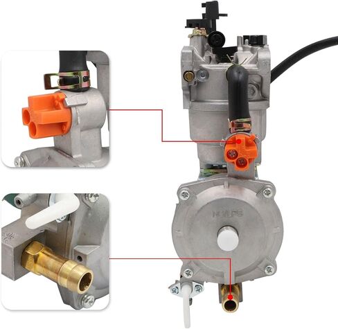Priprilod Dual Fuel LPG/NG Carburetor Kit with Accessories Compatible with Harbor Freight Predator 8250 8750 9000 Generator in Saudi Arabia