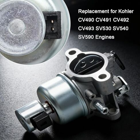 12-853-93 Carburetor for Kohler CV490 CV491 CV492 CV493 SV530 SV540 SV590 Engines, Replaces 12-853-107-S 12-853-117-S 12-853-104-S 12-853-95-S in Kuwait