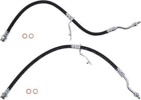 2PCS Front Left Right Brake Line Brake Hydraulic Hose Fits Kia Soul 2010 2011 2012 2013 in Saudi Arabia