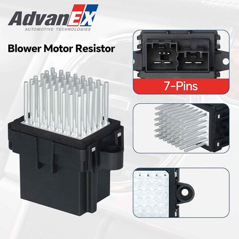 15141283 HVAC Blower Motor Resistor Compatible with Buick Enclave Cadillac CTS Chevrolet Silverado/Suburban Chrysler 300 GMC Sierra/Yukon Dodge Charger Replace 13598134 68029736AA in Saudi Arabia
