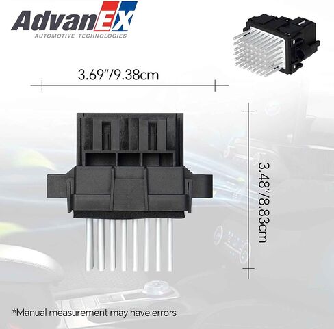 15141283 HVAC Blower Motor Resistor Compatible with Buick Enclave Cadillac CTS Chevrolet Silverado/Suburban Chrysler 300 GMC Sierra/Yukon Dodge Charger Replace 13598134 68029736AA in Saudi Arabia