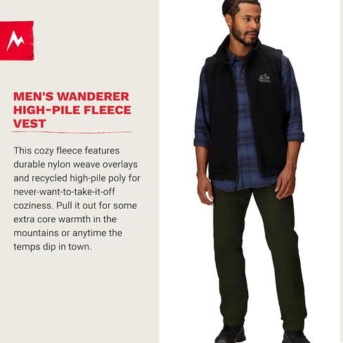 MARMOT Men's Wanderer High Pile Fleece Vest in Saudi Arabia