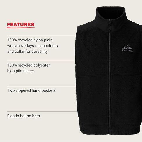 MARMOT Men's Wanderer High Pile Fleece Vest in Saudi Arabia