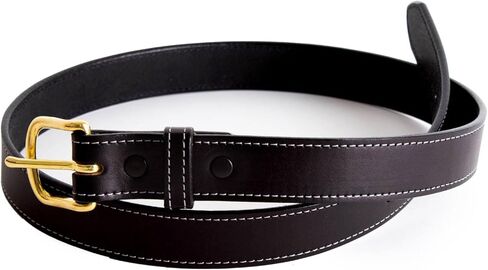 Amish-Made Leather Dress Belt for Business or Everyday Wear, Goldtone Buckle, 1.25 Inches Wide in Saudi Arabia