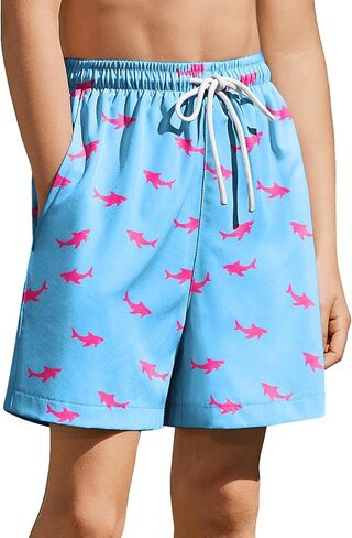 Arshiner Boy's Swim Trunks with Compression Liner Kids Bathing Suit Beach Swimming Shorts 6-14 Years in Kuwait