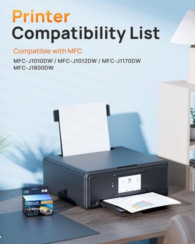 E-Z Ink LC401XL LC401 MFC-J1010DW Ink Cartridges Compatible Replacement for Brother LC401 XL 401XL to use with Brother MFC-J1010DW MFC-J1170DW MFC-J1012DW DCP-J1800DW Printers (5-Pack, 2BK/C/M/Y) in Kuwait