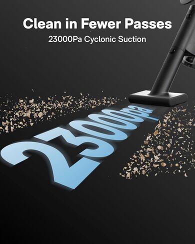 HOTO BlowVac™ Handheld Vacuum Cordless, Car Vacuum Cleaner with 23000Pa High Power, 3 Suction Modes, Electric Compressed Air Duster Blower for Car Interior, Desk, Boat, Home, Outdoor in Kuwait