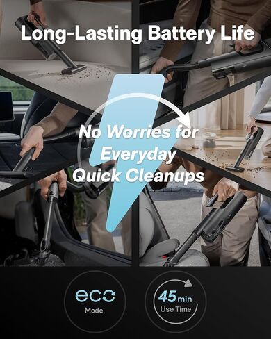 HOTO BlowVac™ Handheld Vacuum Cordless, Car Vacuum Cleaner with 23000Pa High Power, 3 Suction Modes, Electric Compressed Air Duster Blower for Car Interior, Desk, Boat, Home, Outdoor in Kuwait