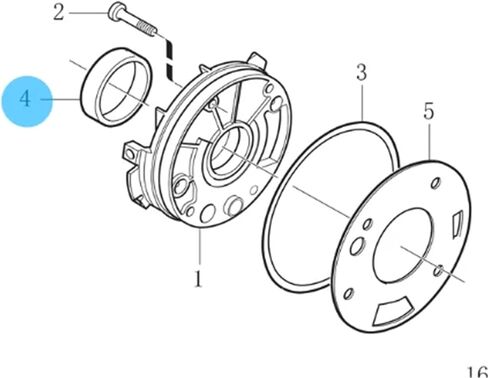 6842273 Engine Crankshaft Front Oil Seal Sealing ring S60 S60 C30 C70 V40 V50 2007 2008 2009 2010 2011 Car Accessories in Kuwait