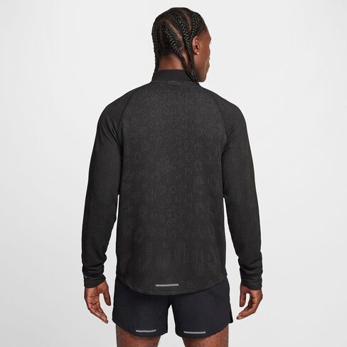 Nike Pinnacle Mens Running Division Half Zip Running Top Medium Black/Gray in Saudi Arabia