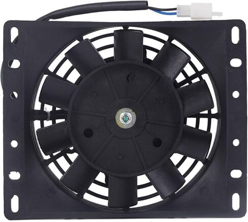 Electric Radiator Cooling Fan Kit 6" Slim Black 600CFM 3000RPM Universal, Compatible with Ram 1500 2011-2018 & for 3500 2011-2018 & for 2500 2011-2018, Replaces # A0028A0141 in Kuwait