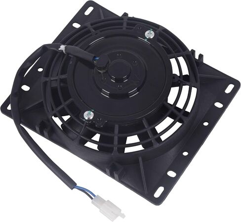 Electric Radiator Cooling Fan Kit 6" Slim Black 600CFM 3000RPM Universal, Compatible with Ram 1500 2011-2018 & for 3500 2011-2018 & for 2500 2011-2018, Replaces # A0028A0141 in Kuwait