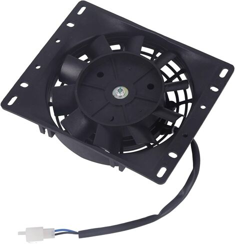 Electric Radiator Cooling Fan Kit 6" Slim Black 600CFM 3000RPM Universal, Compatible with Ram 1500 2011-2018 & for 3500 2011-2018 & for 2500 2011-2018, Replaces # A0028A0141 in Kuwait