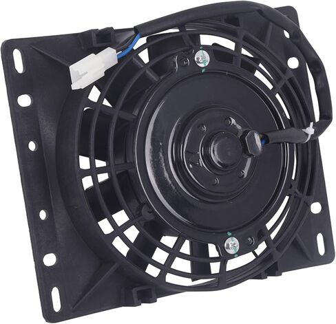 Electric Radiator Cooling Fan Kit 6" Slim Black 600CFM 3000RPM Universal, Compatible with Ram 1500 2011-2018 & for 3500 2011-2018 & for 2500 2011-2018, Replaces # A0028A0141 in Kuwait