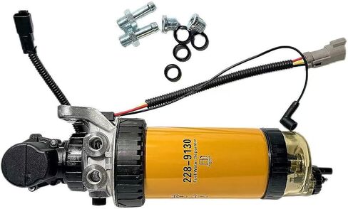 12VDC Fuel Extraction Pump & Filter Assembly 228-9129 228-9130 Replaces 349-5327 249-7669 MP10325 for Caterpillar (428D/428E/432D/248B) & Perkins (804C/804D) Engines in Kuwait