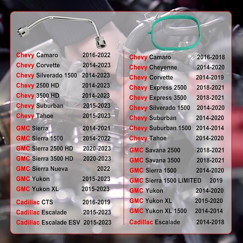 12697966 12688606 GDI High Pressure Fuel Pump Kit Compatible with Chevy Tahoe Silverado GMC Cadillac GMC Sierra Yukon Escalade 2014-2020 in Kuwait