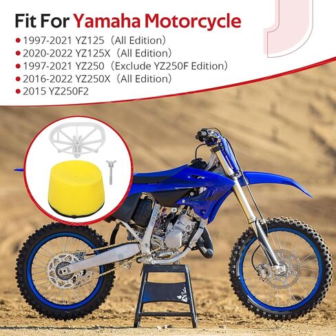 JAVIK Air Filter & Filter Cage Holder Guide With Bolt 3JD-14458-01-00 For Yamaha YZ125 YZ250 YZ250X YZ125X YZ250F2 1997-2022 in Saudi Arabia