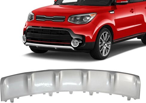 لوحة انزلاقية للمصد الأمامي متوافقة مع Kia Soul 2017 2018 2019 لوحة لوحة انزلاقية للمصد الأمامي السفلي باللون الفضي 86565B2500 in Kuwait