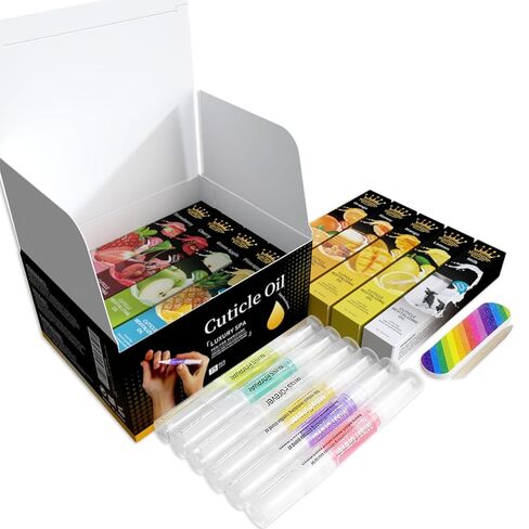 Miss Forever 14+1 pcs Cuticle Oil Pen Bulk, Nail Oil Pen with Brush Pack Light Smell Natural Fragrance, 5ml / Tube Container Organic Plant Scented Soften Remover Care for Dry Cuticles Set in Kuwait